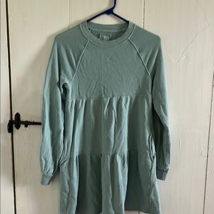 Aerie Long Sleeve Dress - Light Green